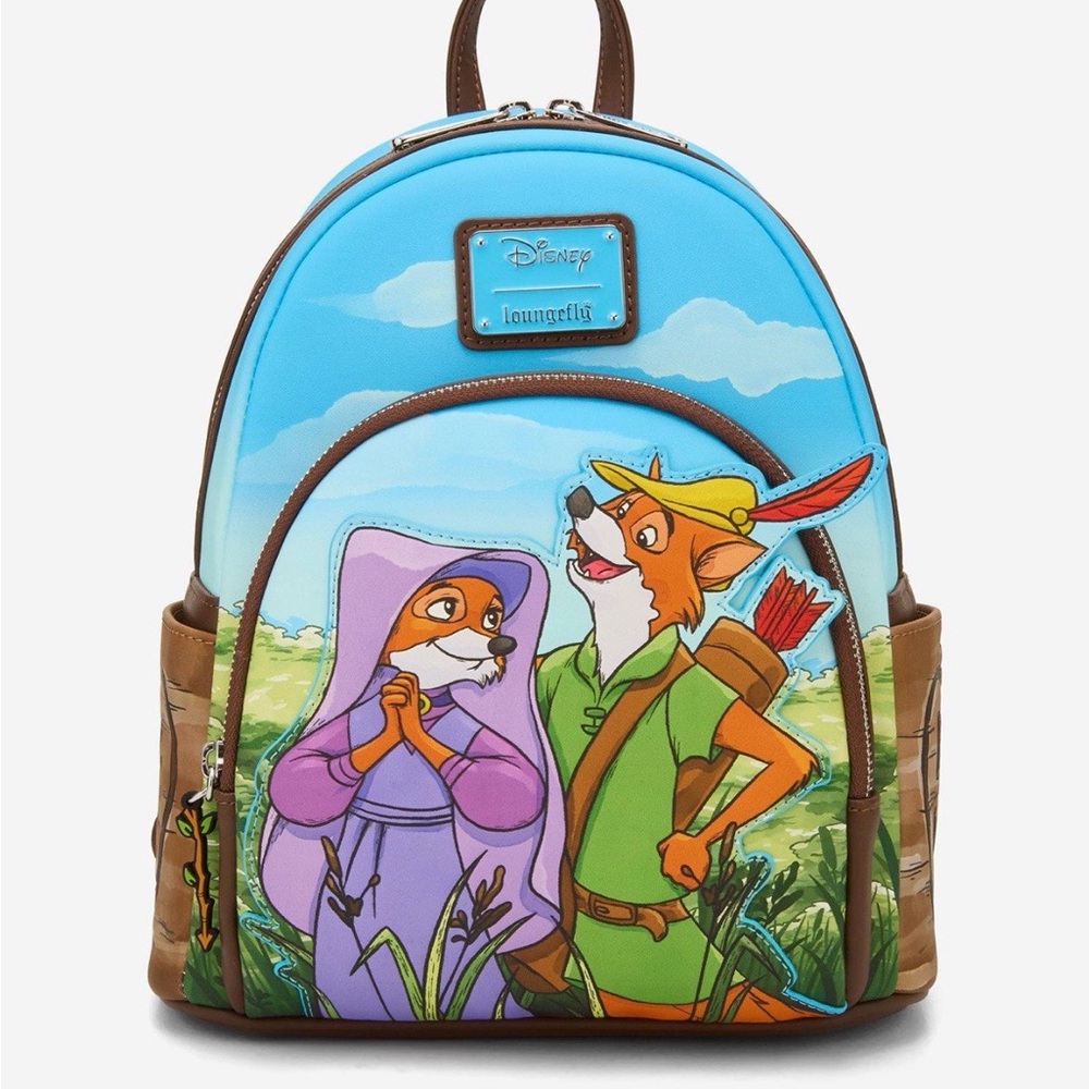 New Loungefly Disney Robin Hood and Maid Marian Backpack. - Picture 8 of 8
